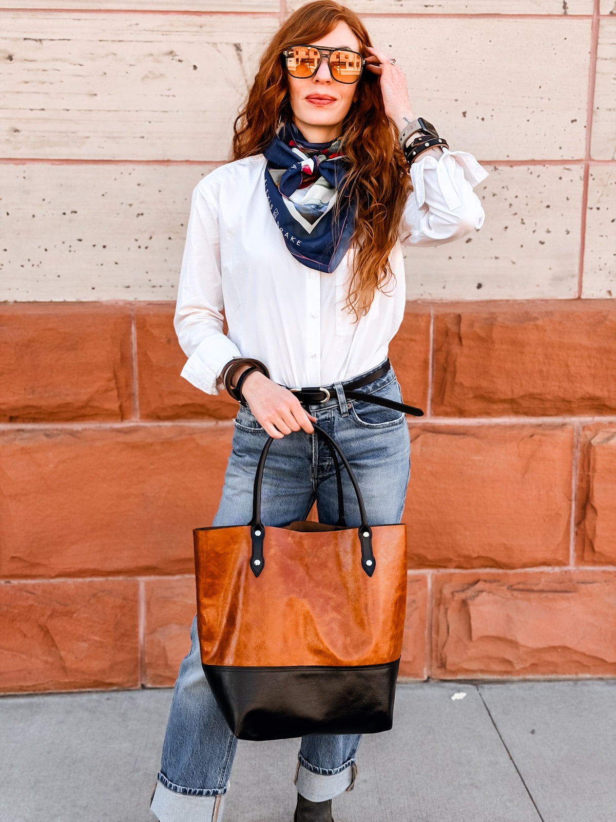 Everyday Collection | Market Tote | Whiskey + Black