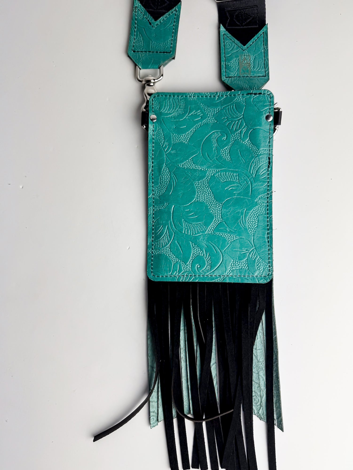 Practically Perfect Collection | Cellphone Crossbody | Black + Cactus Rose