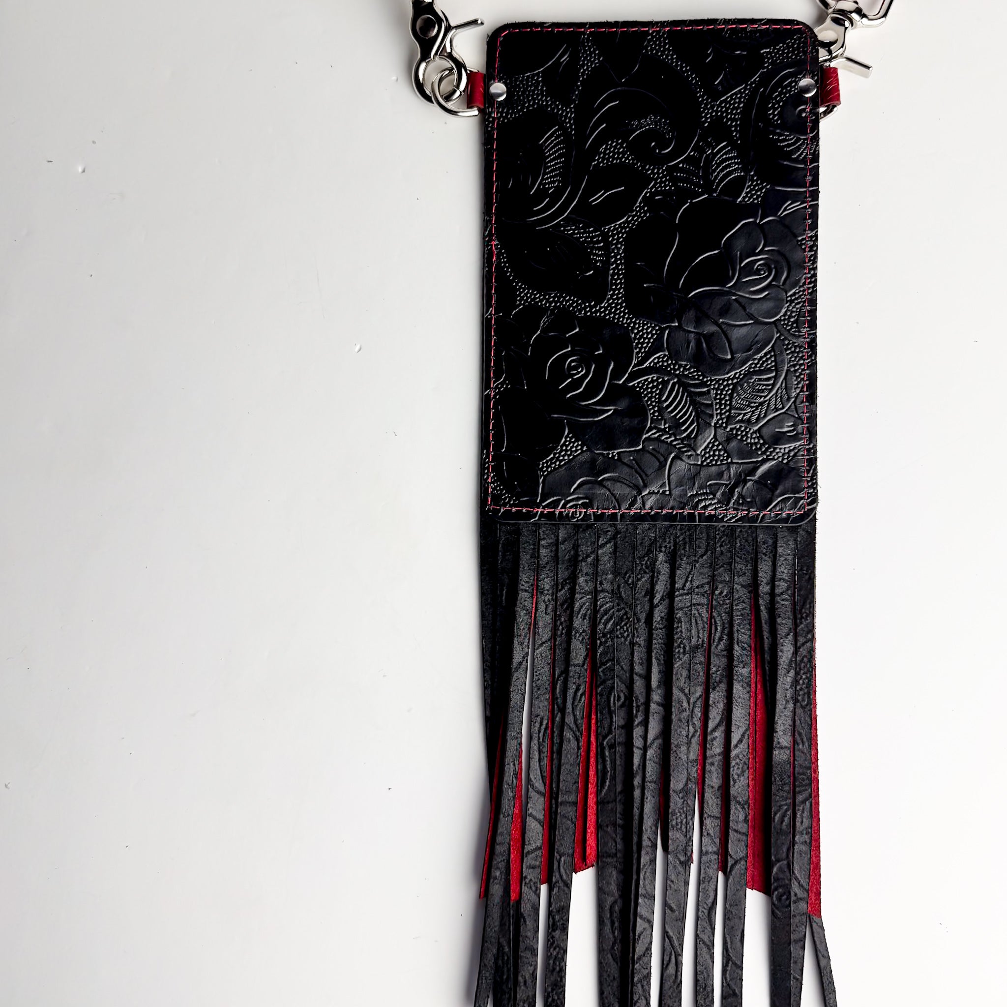 Practically Perfect Collection | Cellphone Crossbody | Black Rose + Ruby