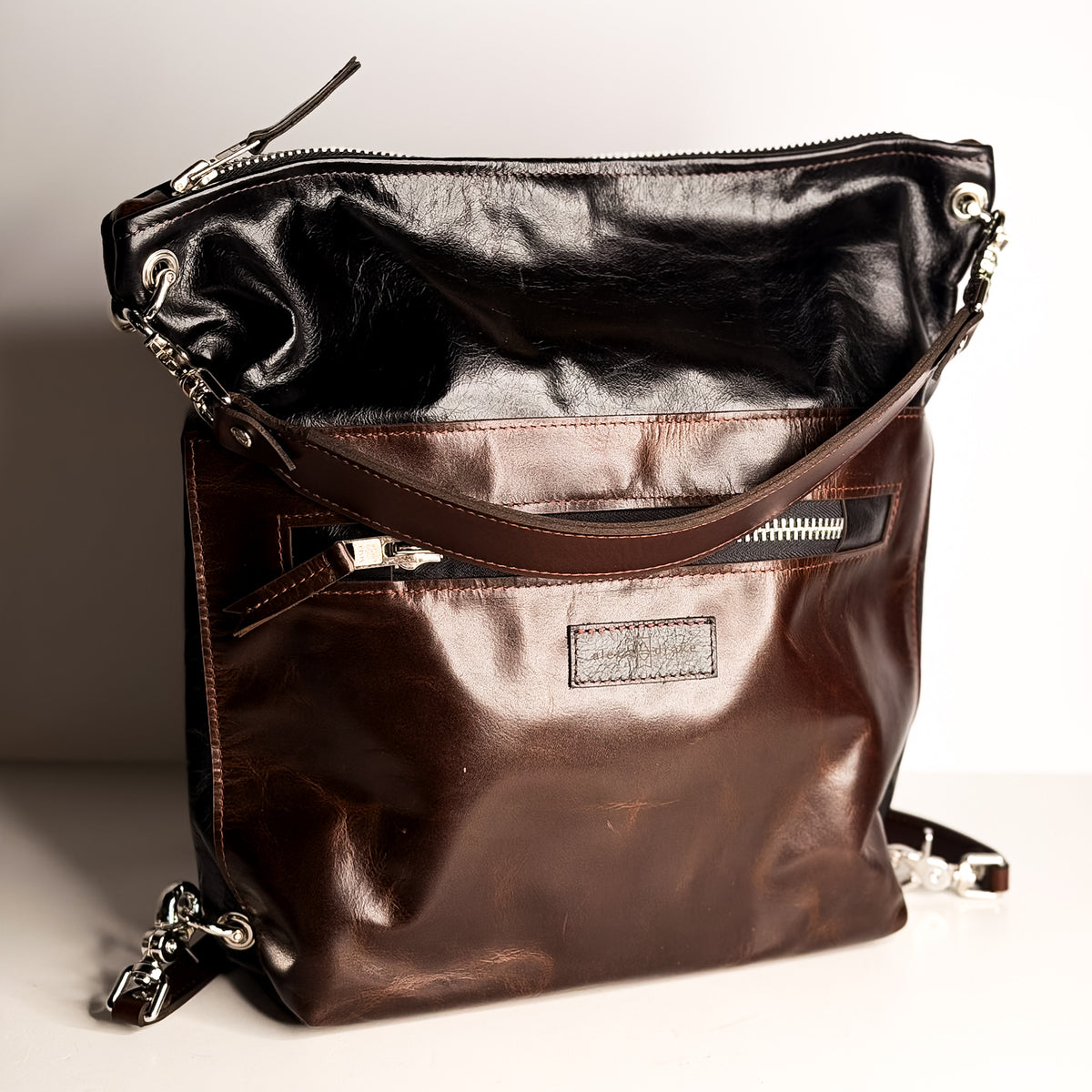 Everyday Collection | Backpack Shoulder Tote | Black + Rocky