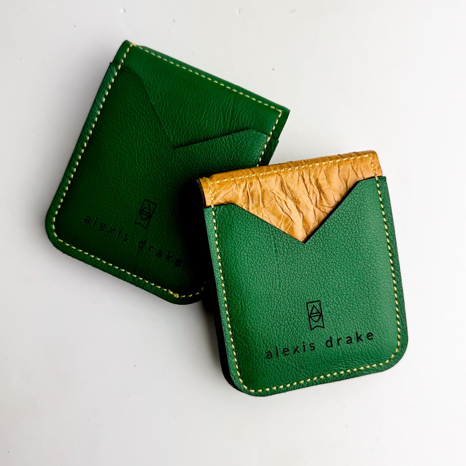 Made To Order | Bison Collection | Money Clip Wallet | Kelly Green