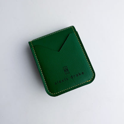 Made To Order | Bison Collection | Money Clip Wallet | Kelly Green