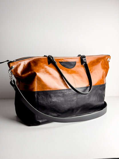 Everyday Collection | Roundabout Weekender Tote | Whiskey + Black