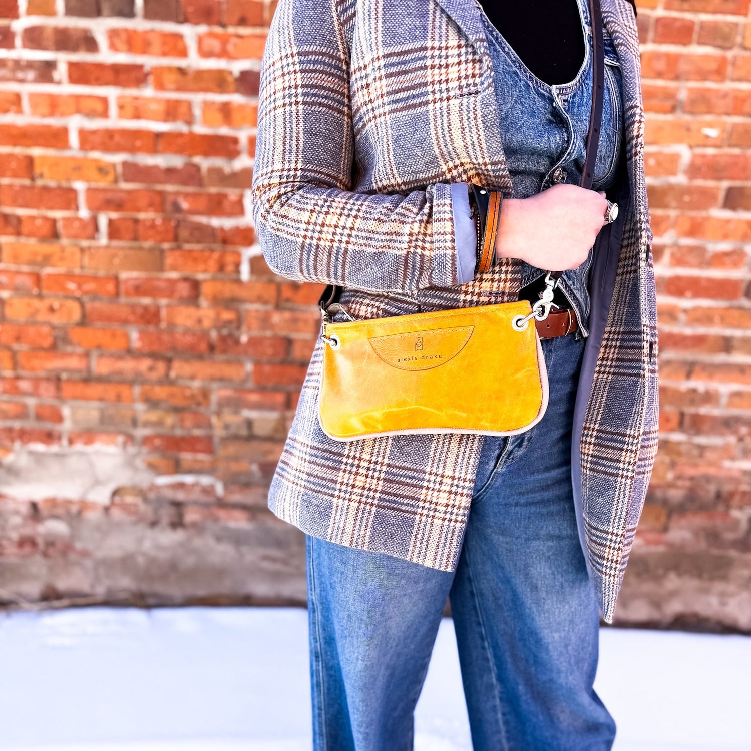 Everyday Collection | Belt Bag Clutch + Crossbody | Butter + Stone Gray