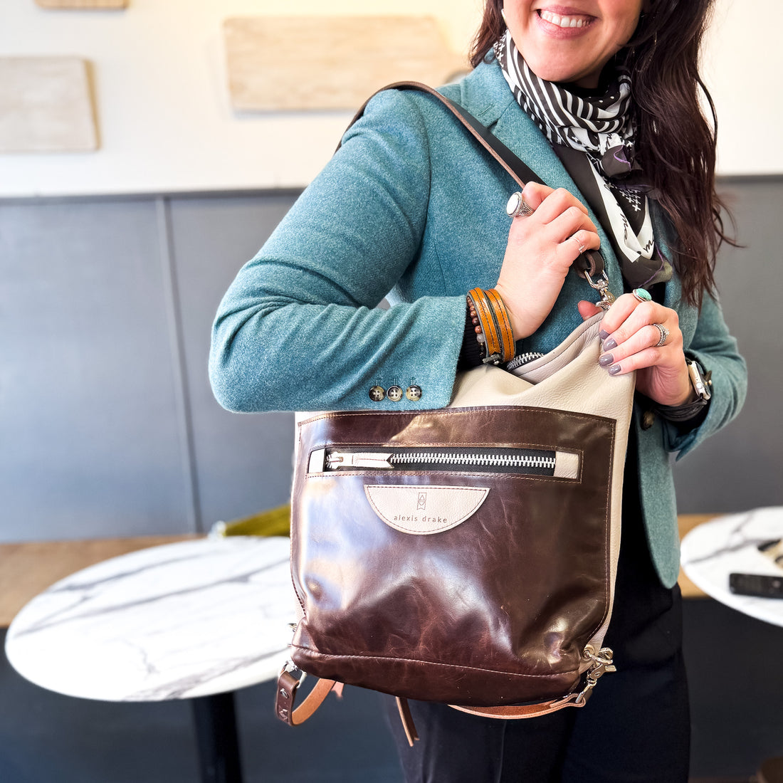 Everyday Collection | Backpack Shoulder Tote | Rocky + Stone Gray