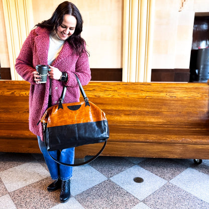 Everyday Collection | Roundabout Weekender Tote | Whiskey + Black