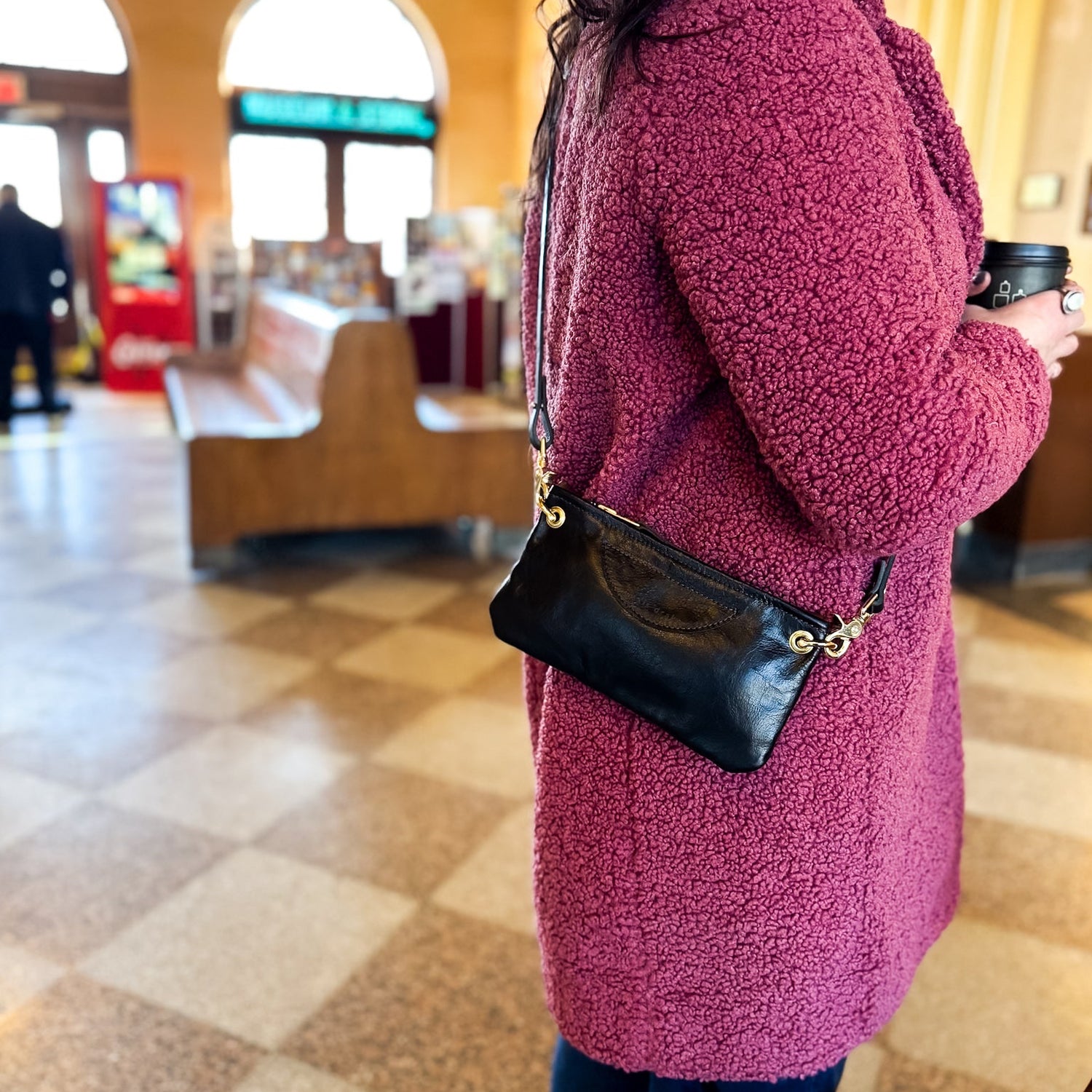 Everyday Collection | Belt Bag Clutch + Crossbody | Black