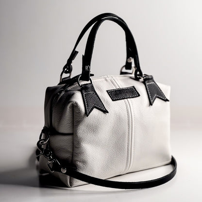 Blank Canvas Collection | Dolly Satchel + Crossbody | Gallery White