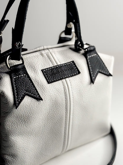 Blank Canvas Collection | Dolly Satchel + Crossbody | Gallery White