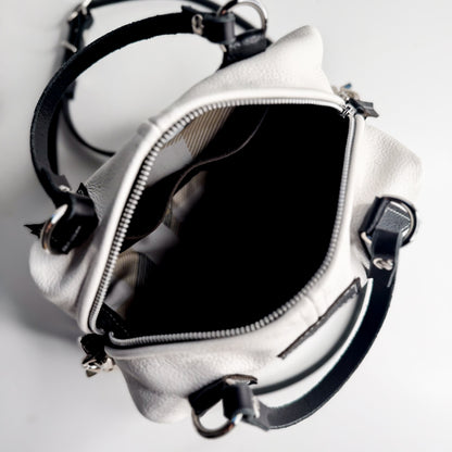 Blank Canvas Collection | Dolly Satchel + Crossbody | Gallery White