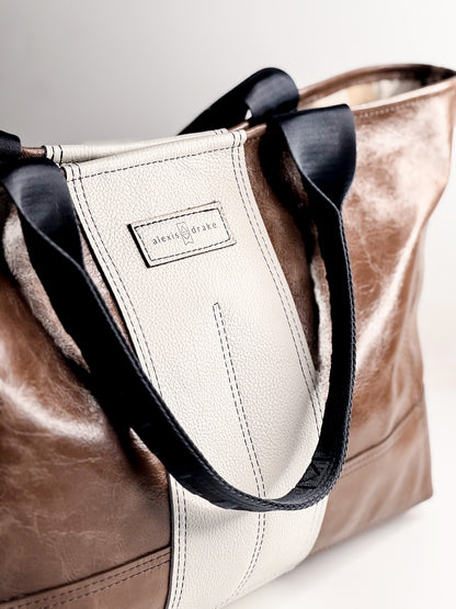 Blank Canvas Collection | Getaway Tote | Clay + Gallery White