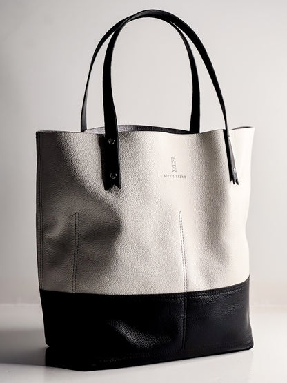 Blank Canvas Collection | Market Tote | Gallery White + Pebble Ink