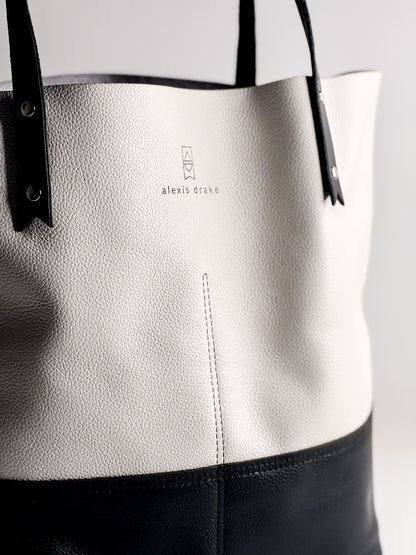 Blank Canvas Collection | Market Tote | Gallery White + Pebble Ink