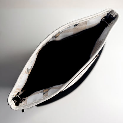 Blank Canvas Collection | Tivoli Shoulder Tote | Gallery White + Pebble Ink