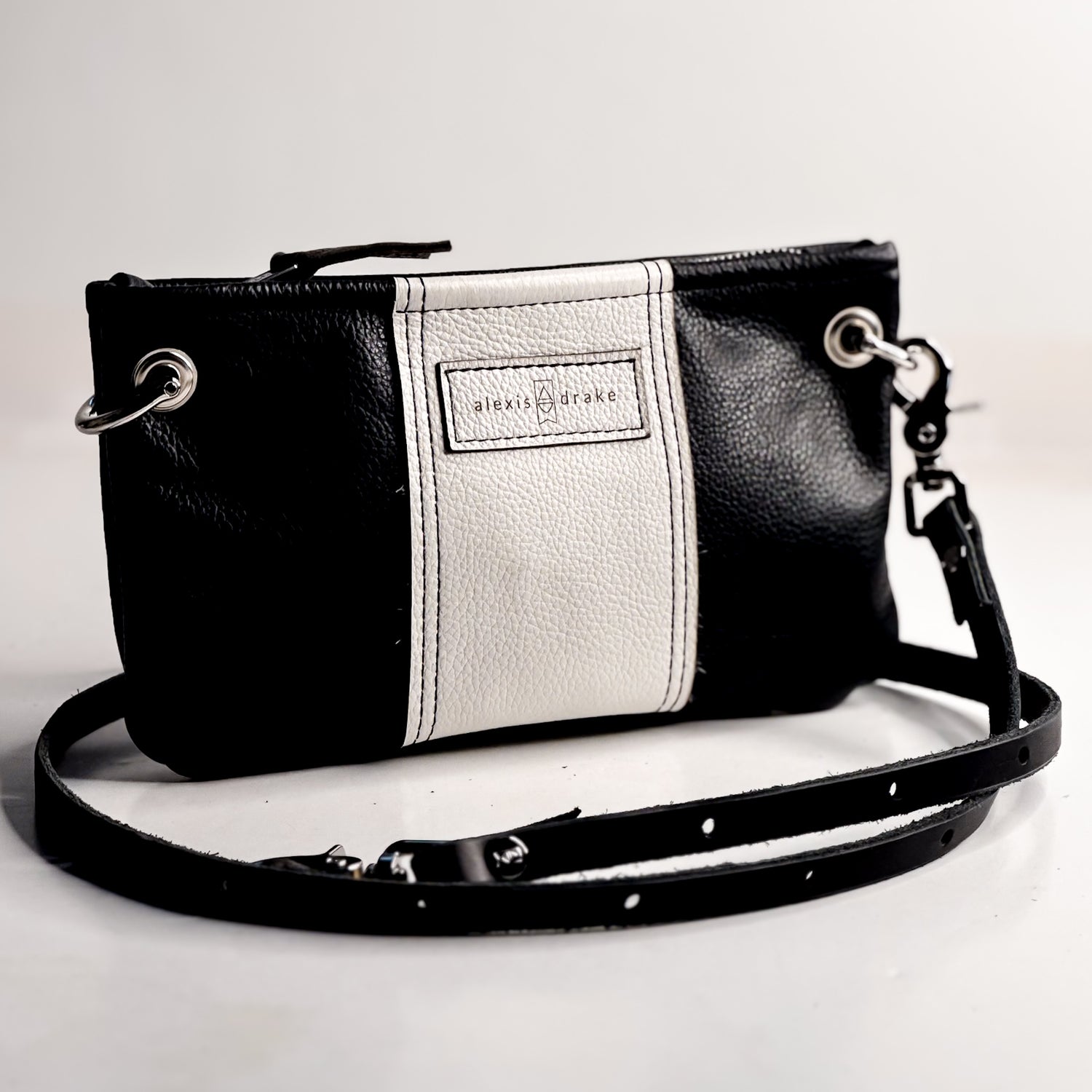 Blank Canvas Collection | Rainbow Belt Bag Clutch + Crossbody | Pebble Ink