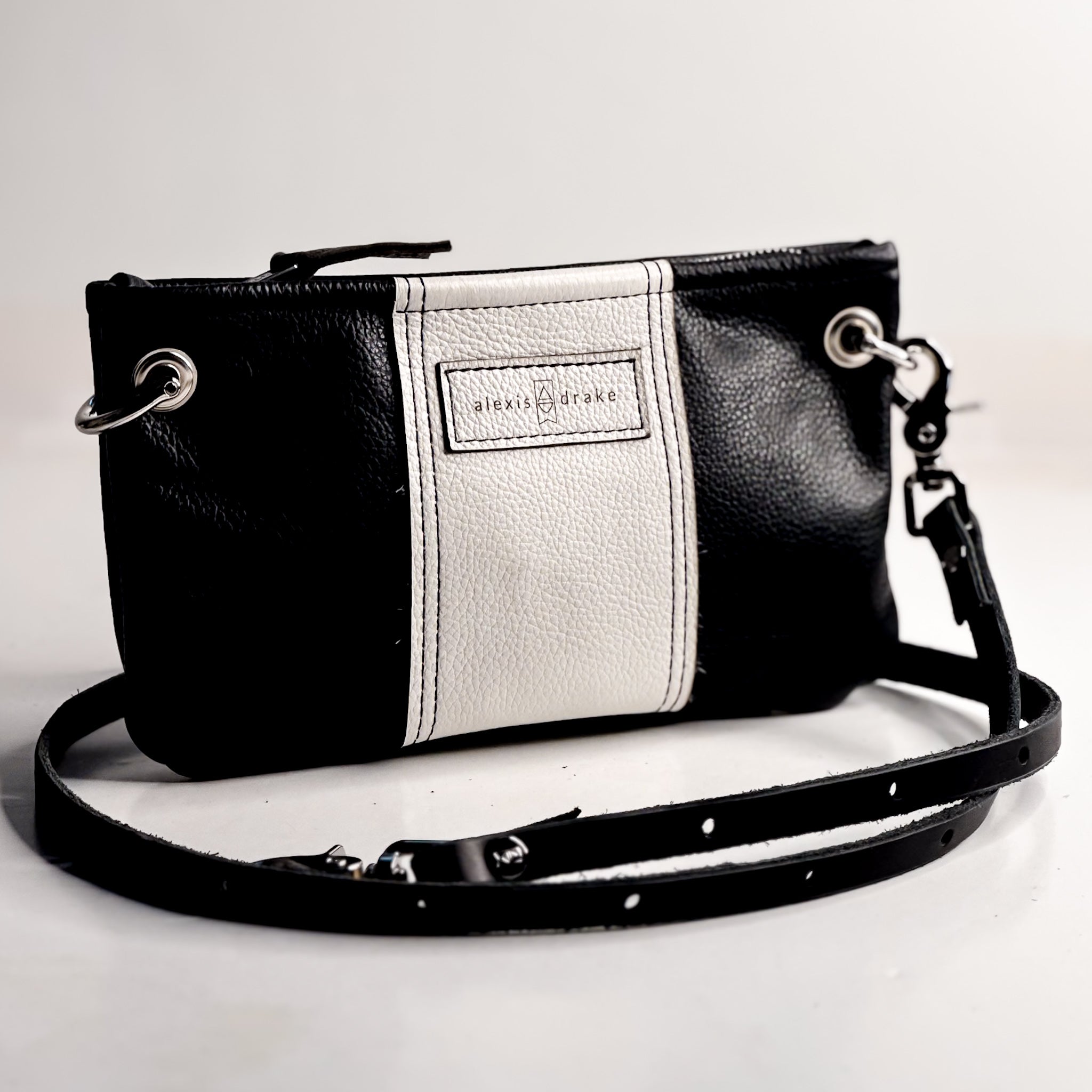 Blank Canvas Collection | Rainbow Belt Bag Clutch + Crossbody | Pebble Ink