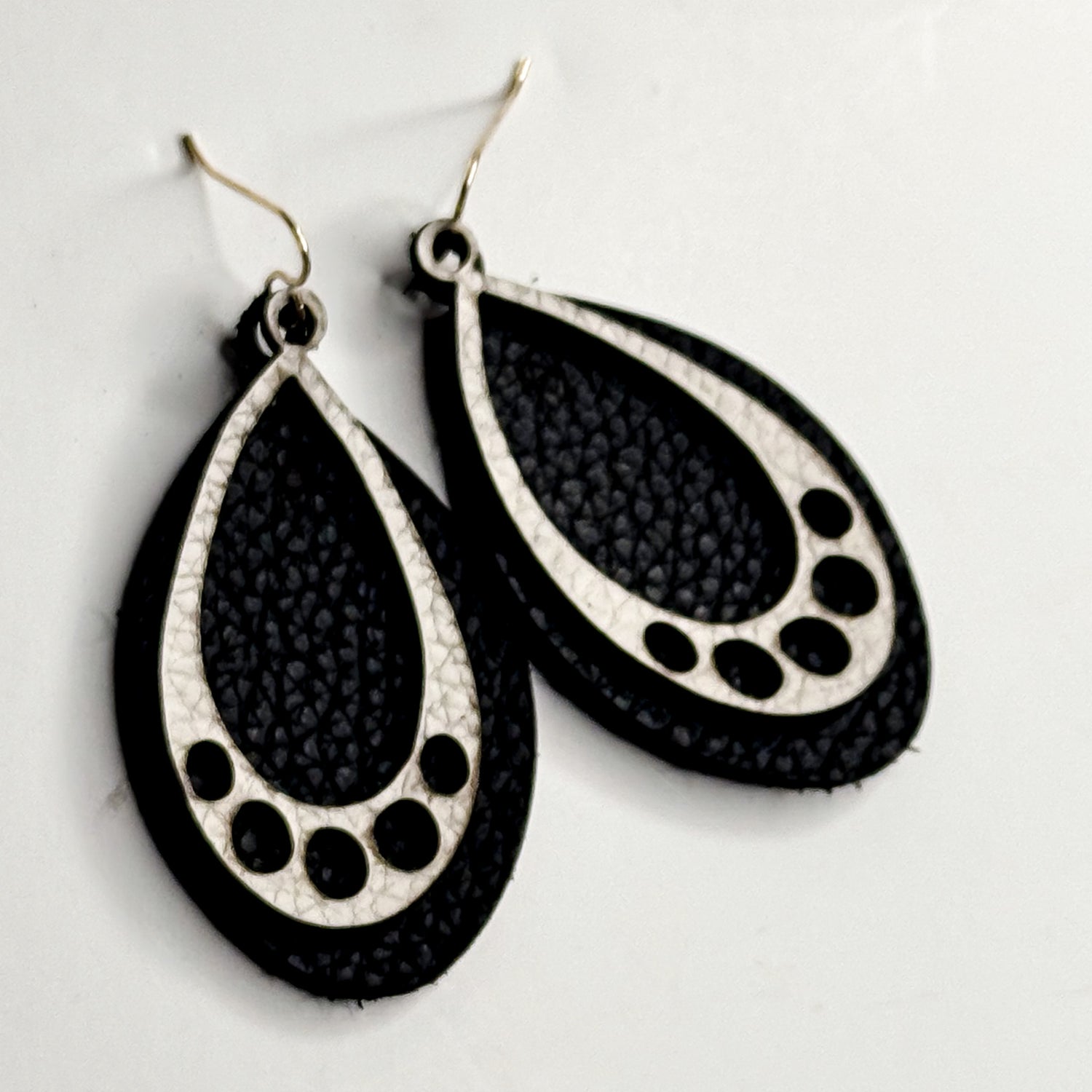 Blank Canvas Collection | Jewelry | Oval Leather Earrings | Various