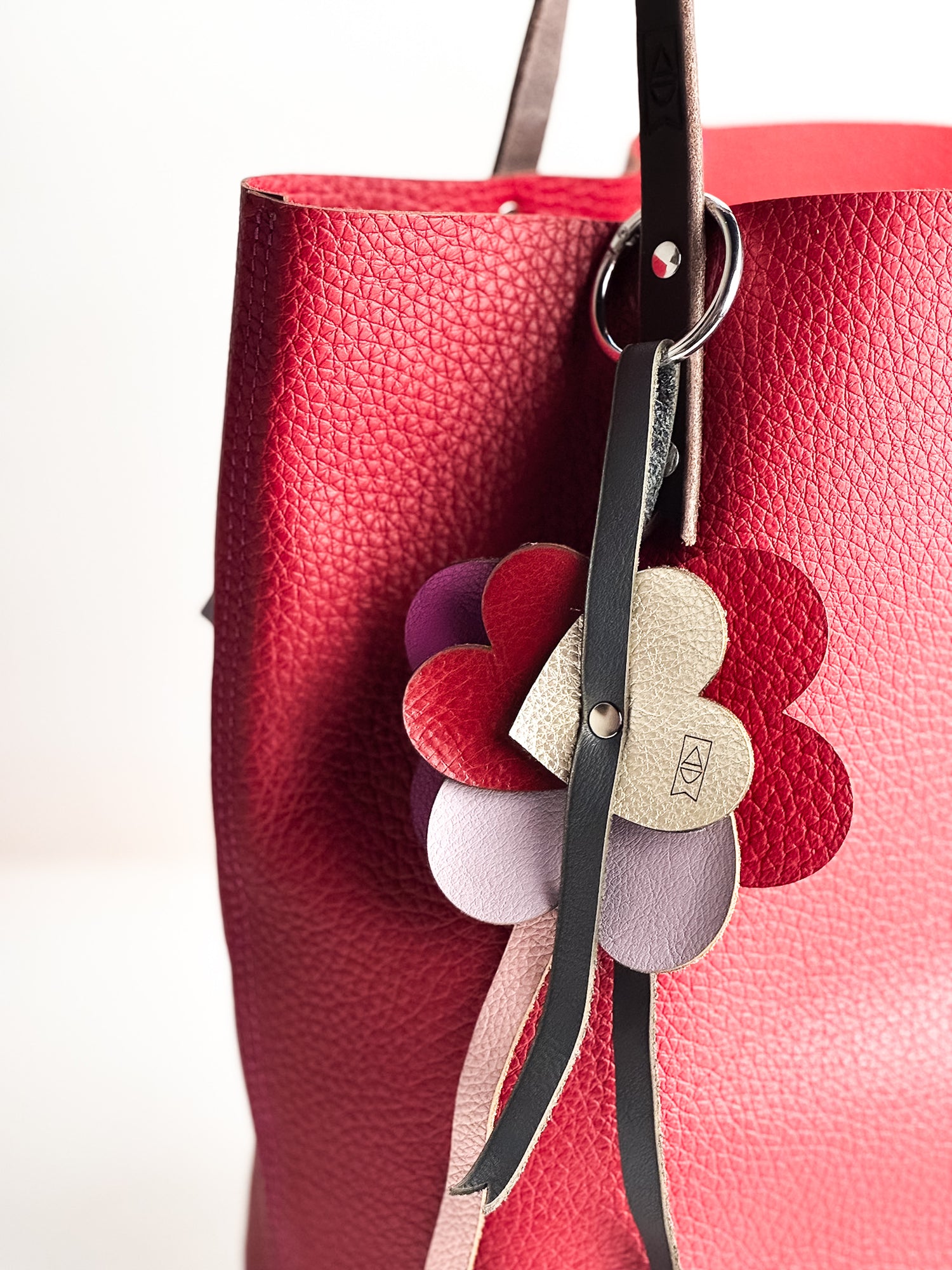 Love Collection | Market Tote | Cabernet + Coral