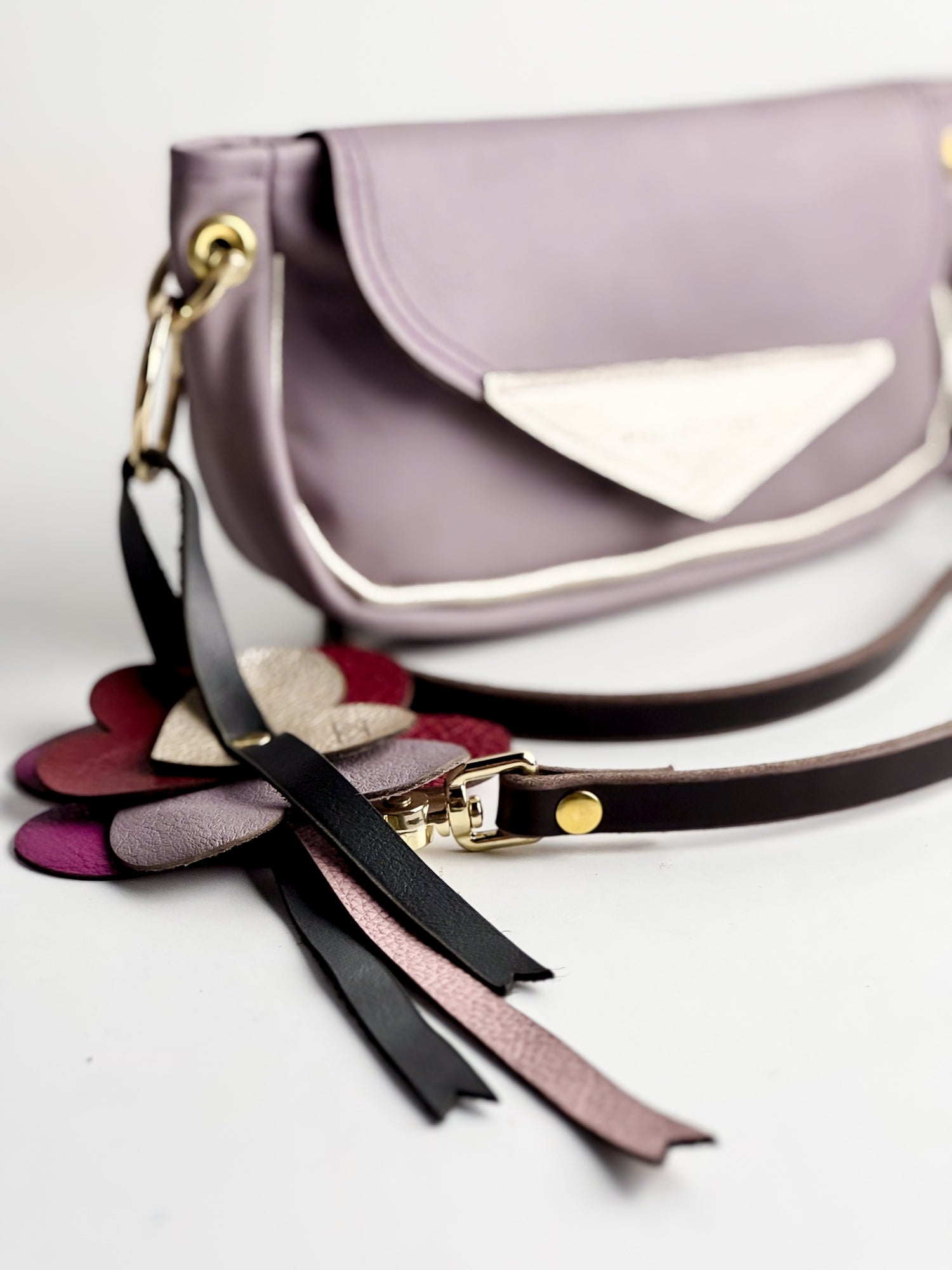 Love Collection | Violet Clutch + Crossbody | Lavender + Platinum