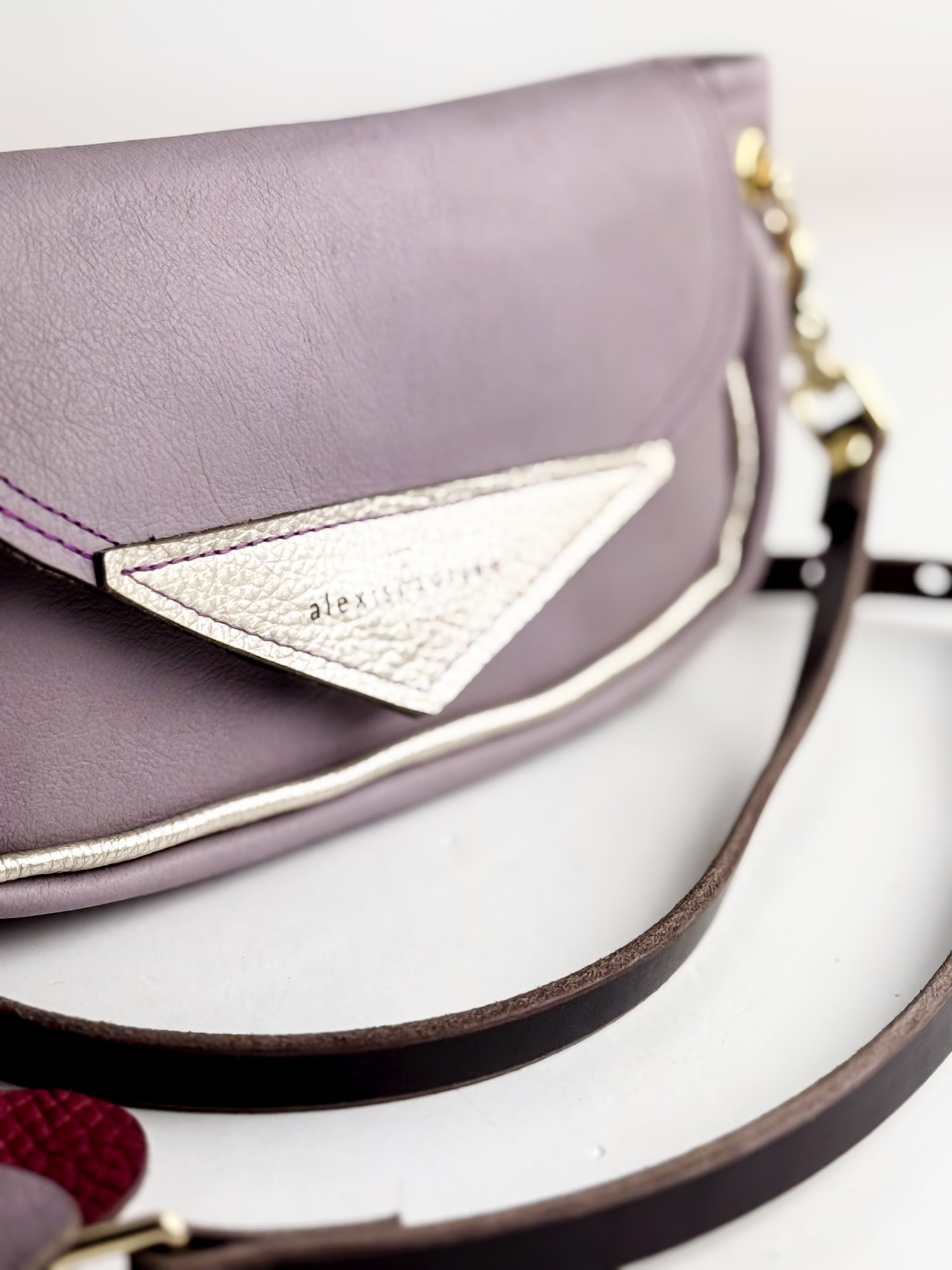 Love Collection | Violet Clutch + Crossbody | Lavender + Platinum