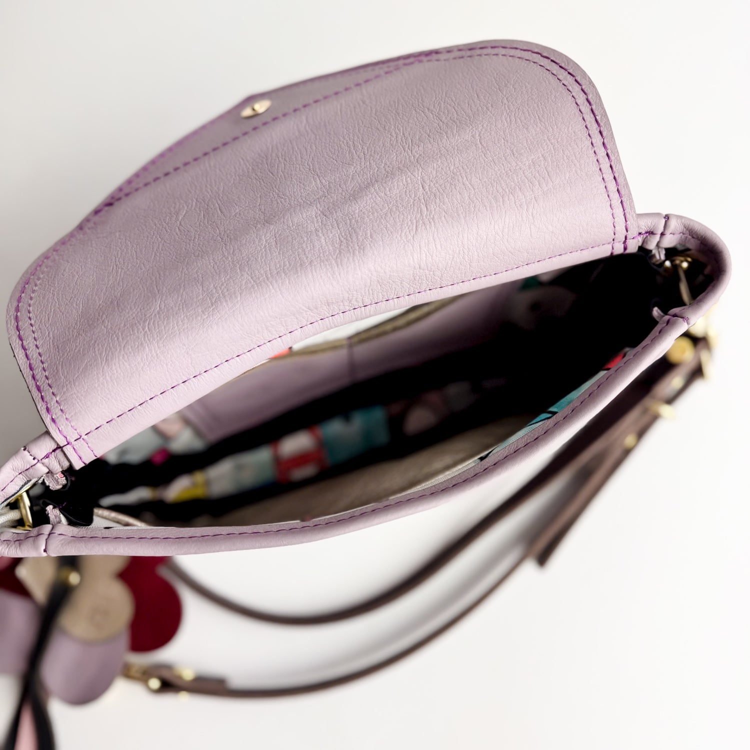 Love Collection | Violet Clutch + Crossbody | Lavender + Platinum