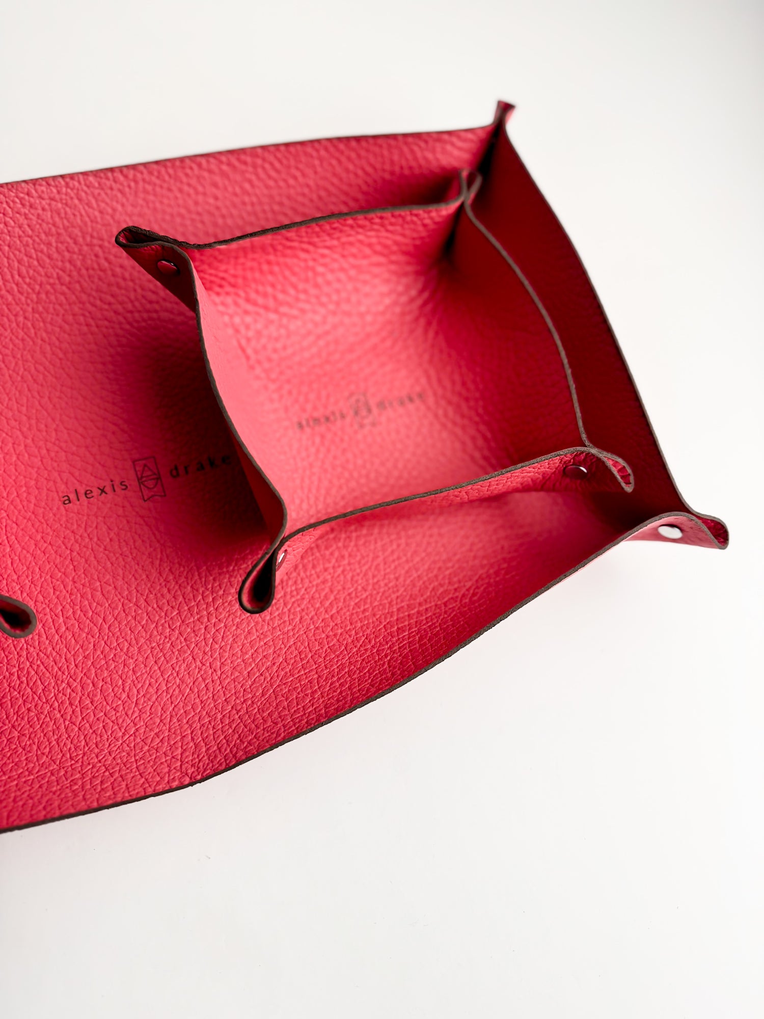 Love Collection | Leather Trays | Coral