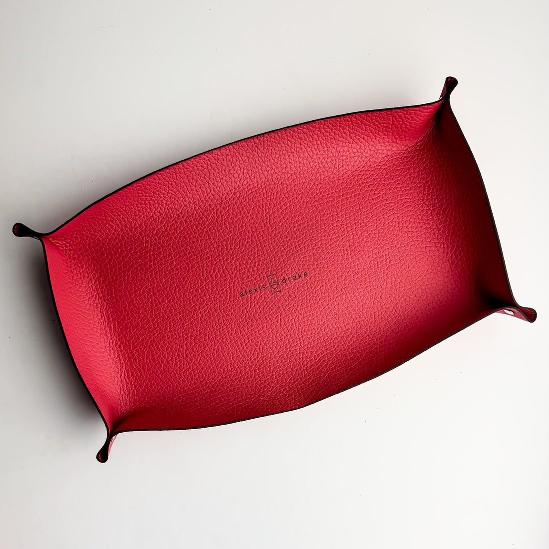 Love Collection | Leather Trays | Coral