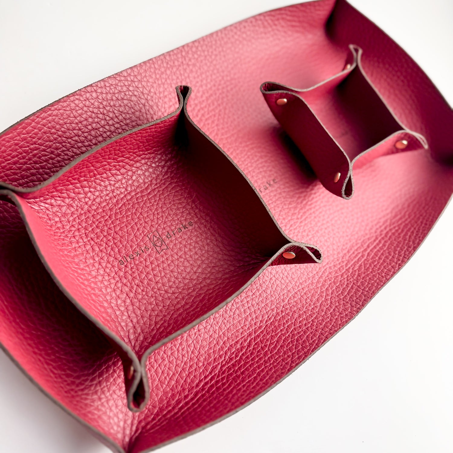 Love Collection | Leather Trays | Cabernet