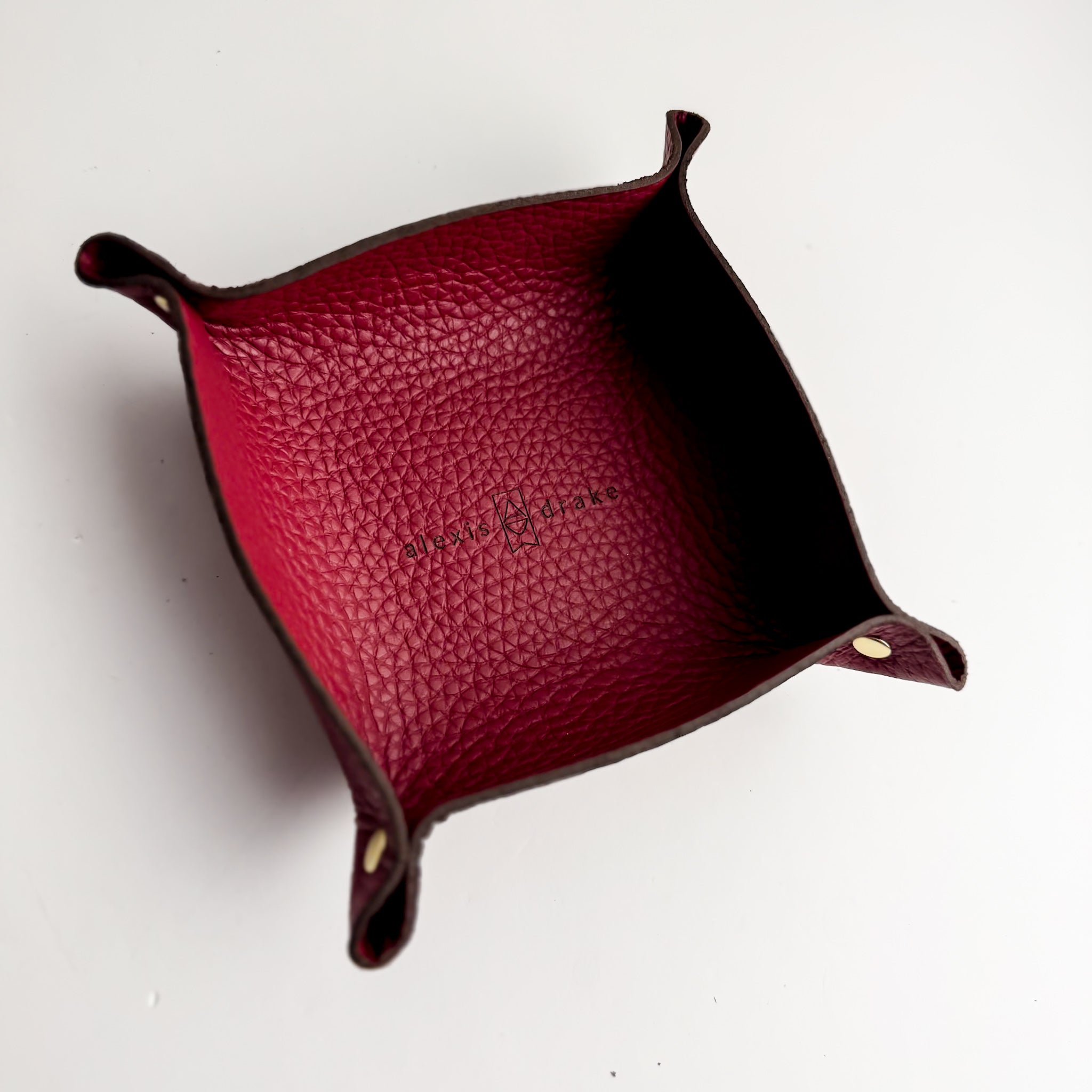 Love Collection | Leather Trays | Cabernet