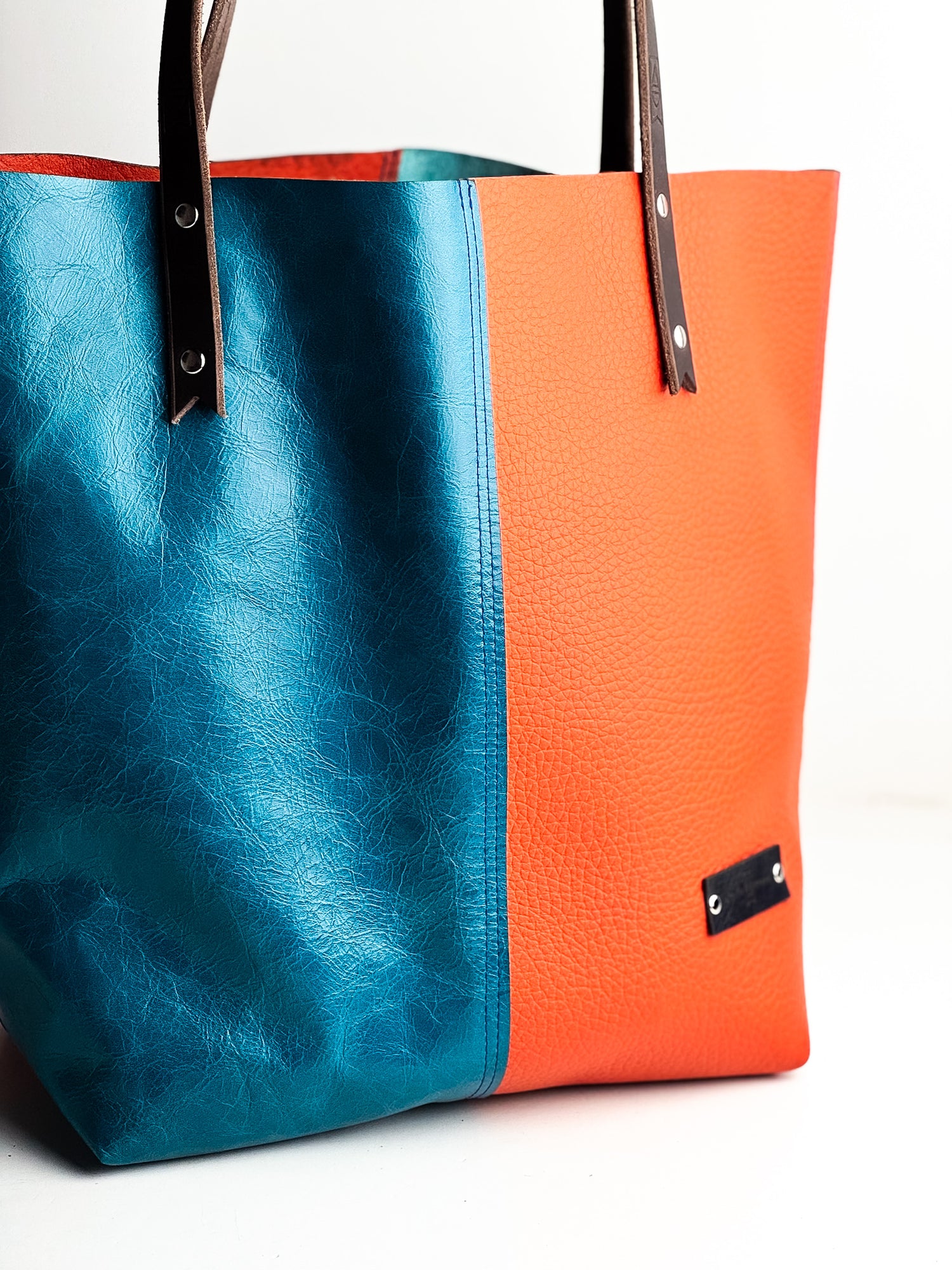 Love Tote Collection | Market Tote | Turquoise + Ember