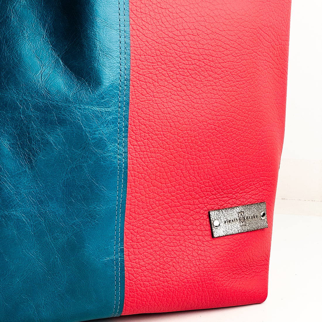 Love Tote Collection | Market Tote | Turquoise + Coral