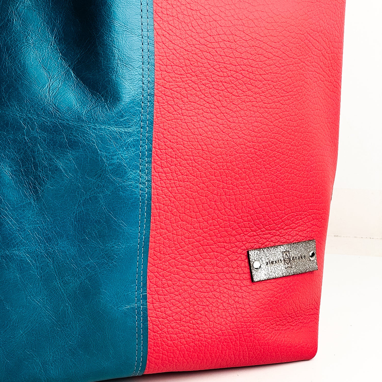 Love Tote Collection | Market Tote | Turquoise + Coral