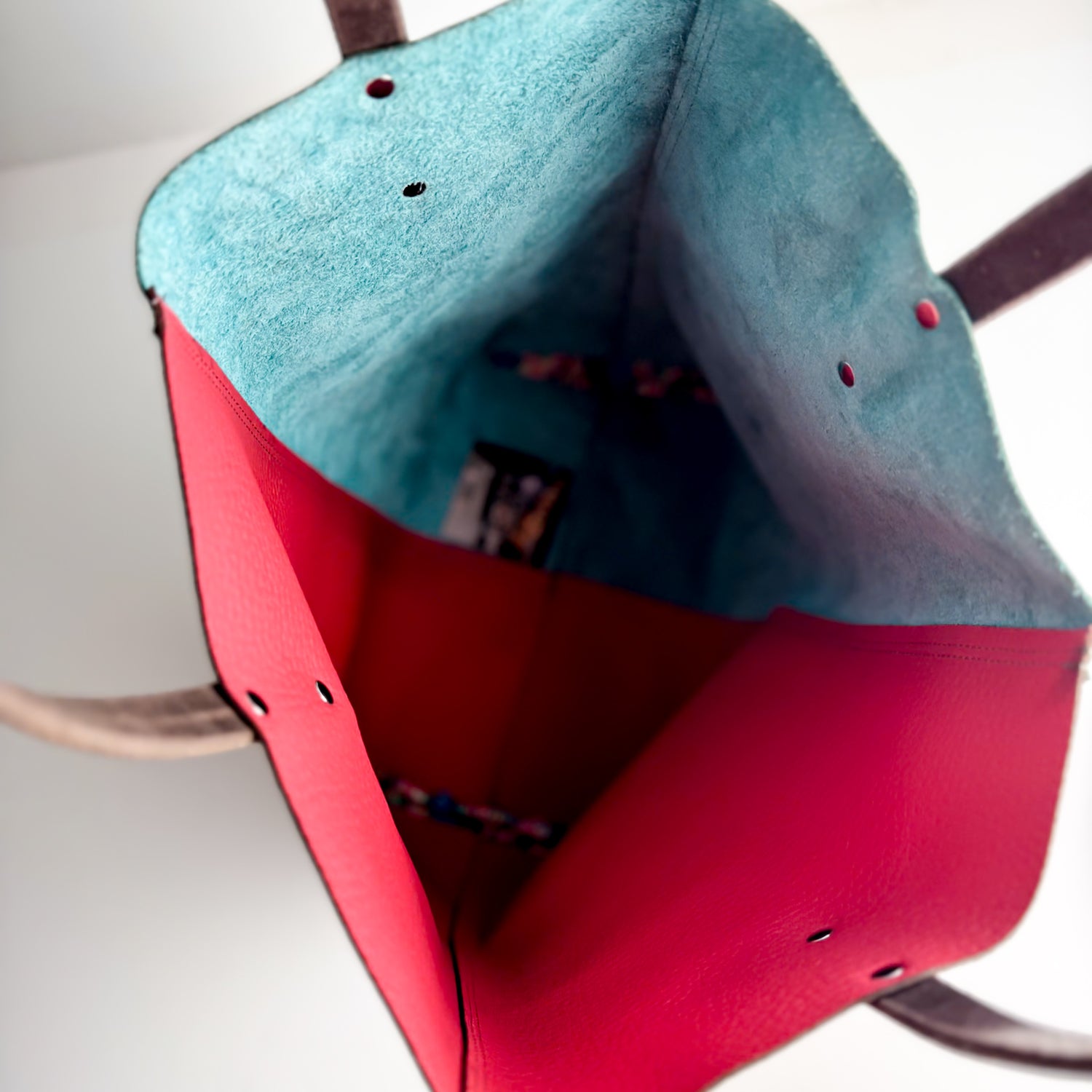 Love Tote Collection | Market Tote | Turquoise + Coral