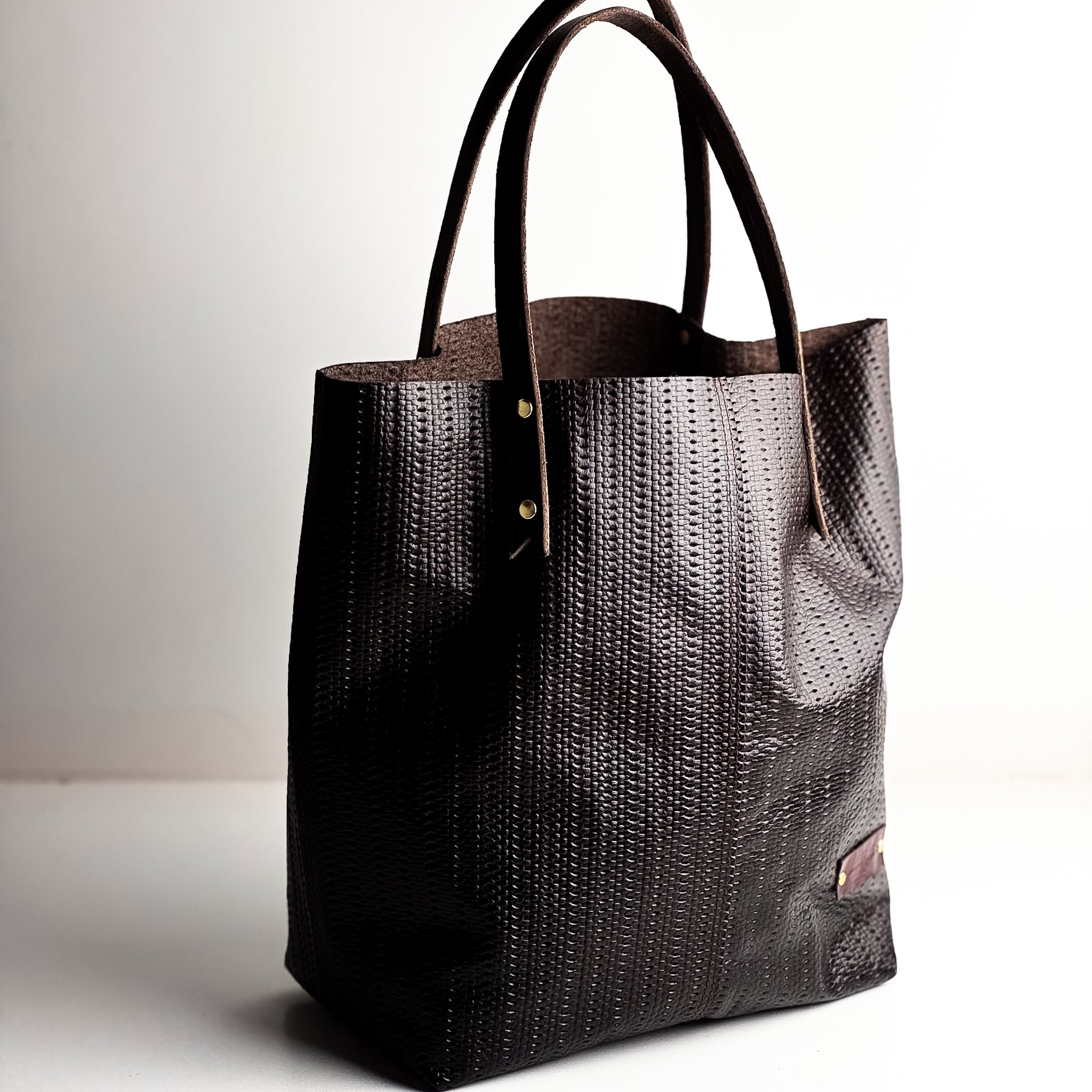 Love Tote Collection | Market Tote | Dark Brown Rattan