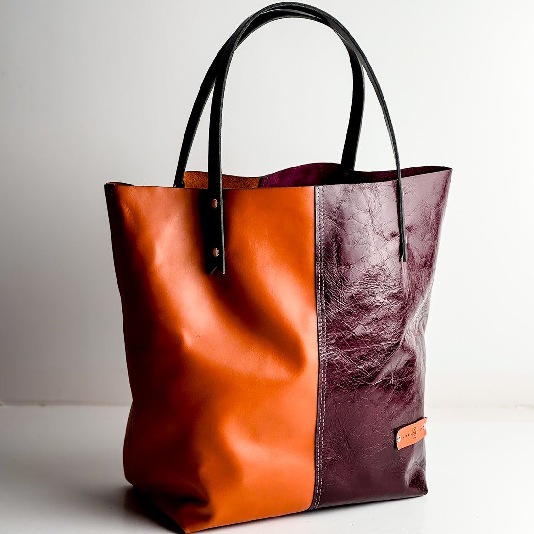 Love Tote Collection | Market Tote | Apricot + Plum