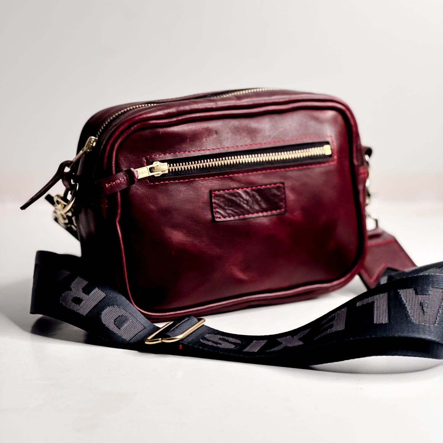 Heart + Hide Collection | Maeve Crossbody | Wine