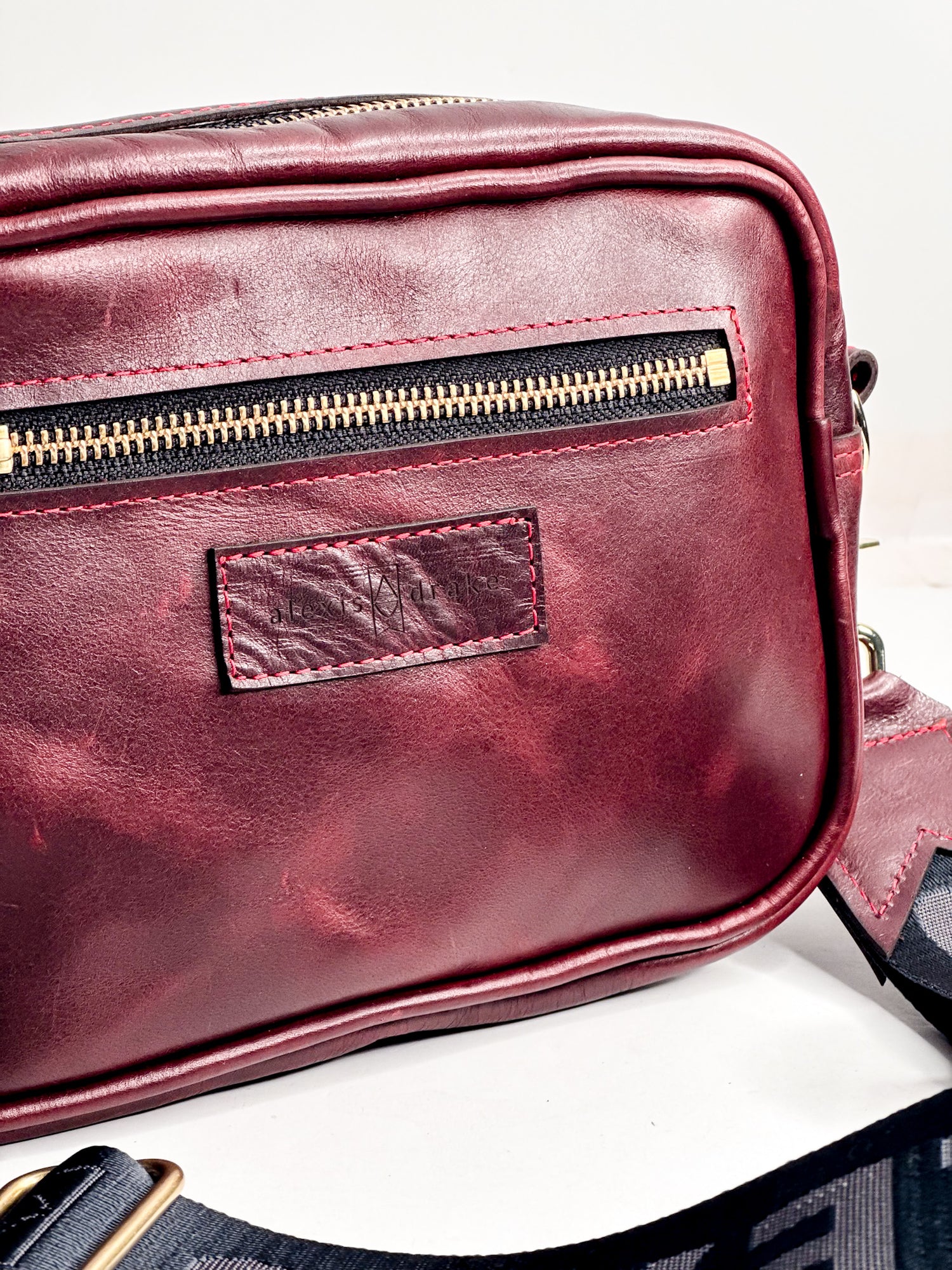 Heart + Hide Collection | Maeve Crossbody | Wine