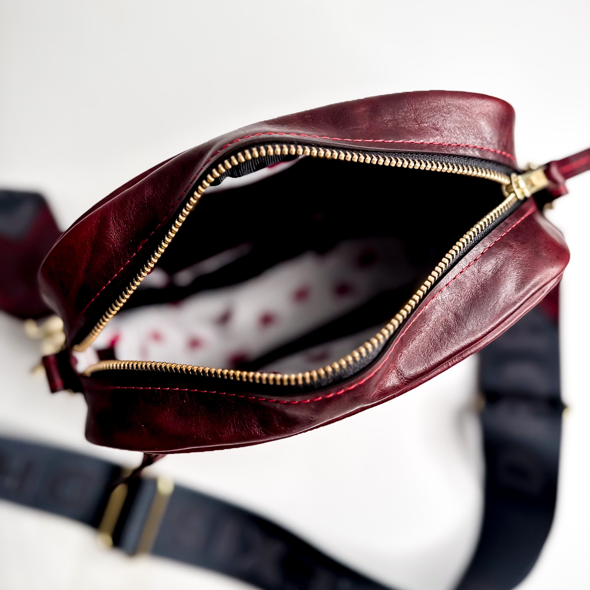 Heart + Hide Collection | Maeve Crossbody | Wine