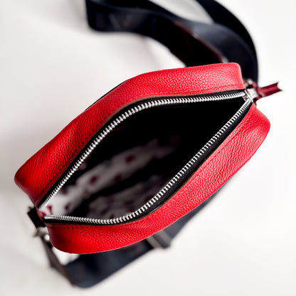 Heart + Hide Collection | Maeve Crossbody | Crimson + Wine