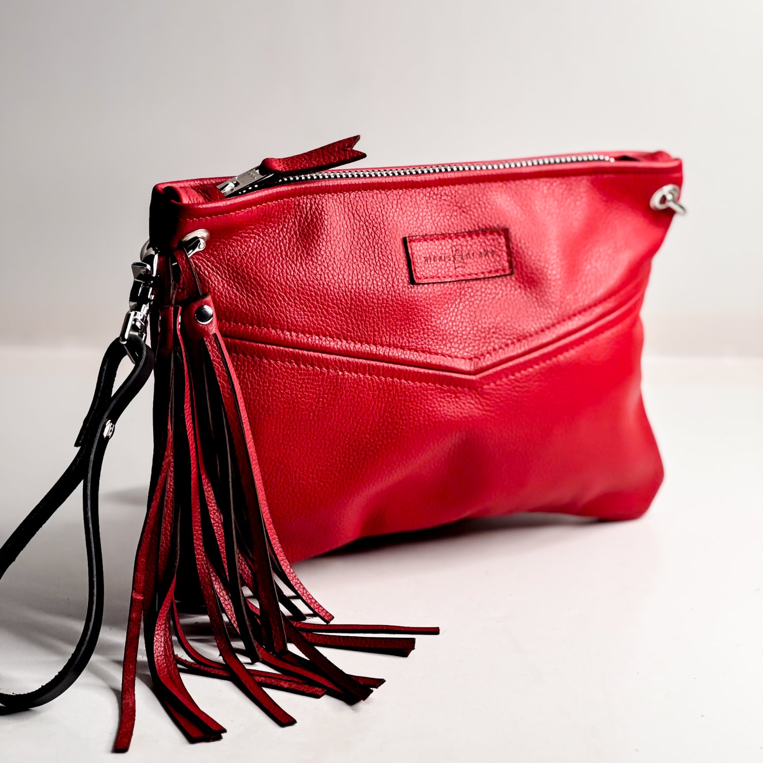 Heart + Hide Collection | Jackie Crossbody | Crimson