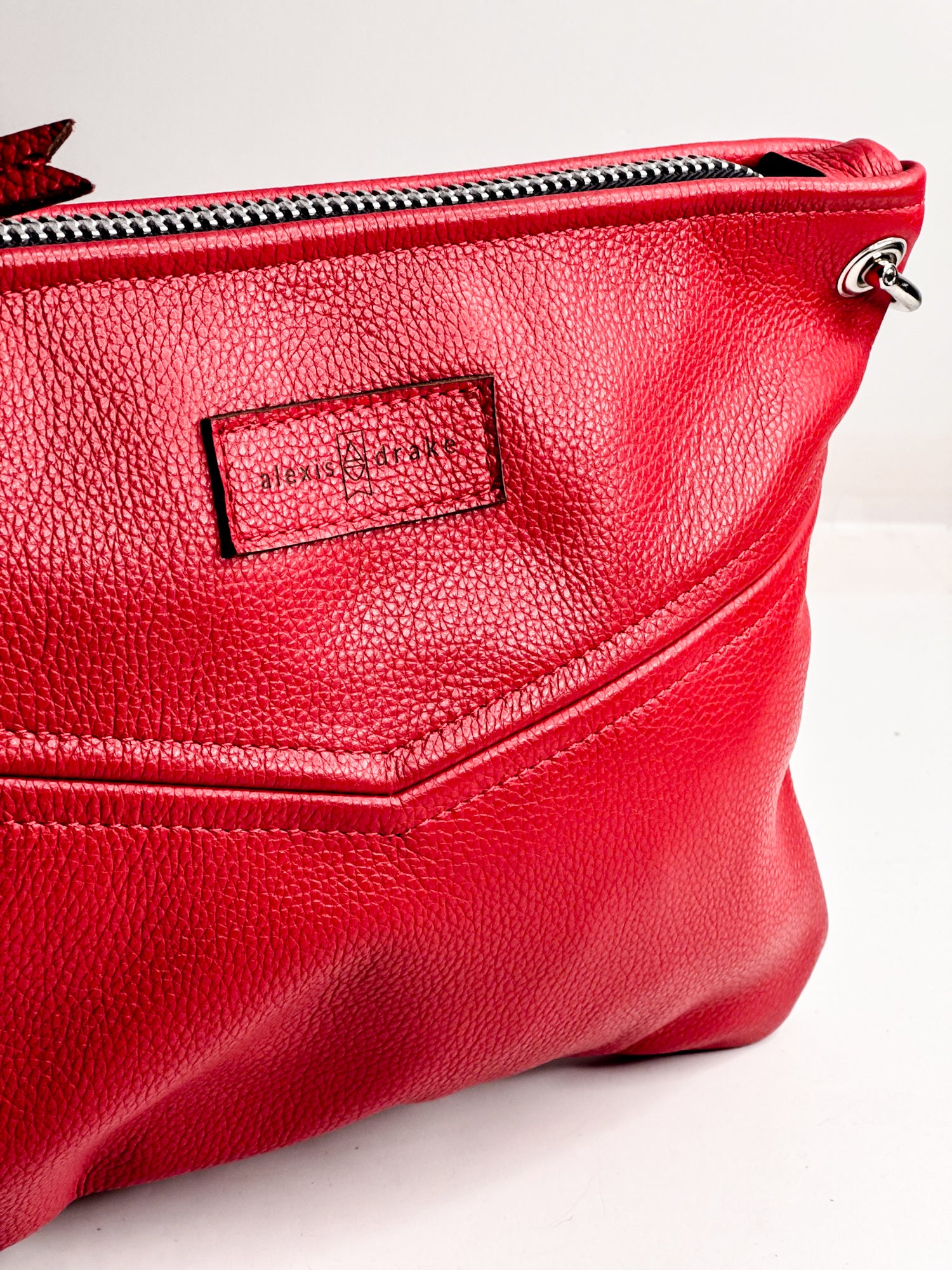 Heart + Hide Collection | Jackie Crossbody | Crimson