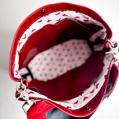 Heart + Hide Collection | Eleanor Shoulder Tote | Garnet