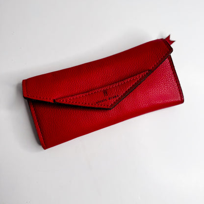 Heart + Hide Collection | Genevieve Wallet | Crimson