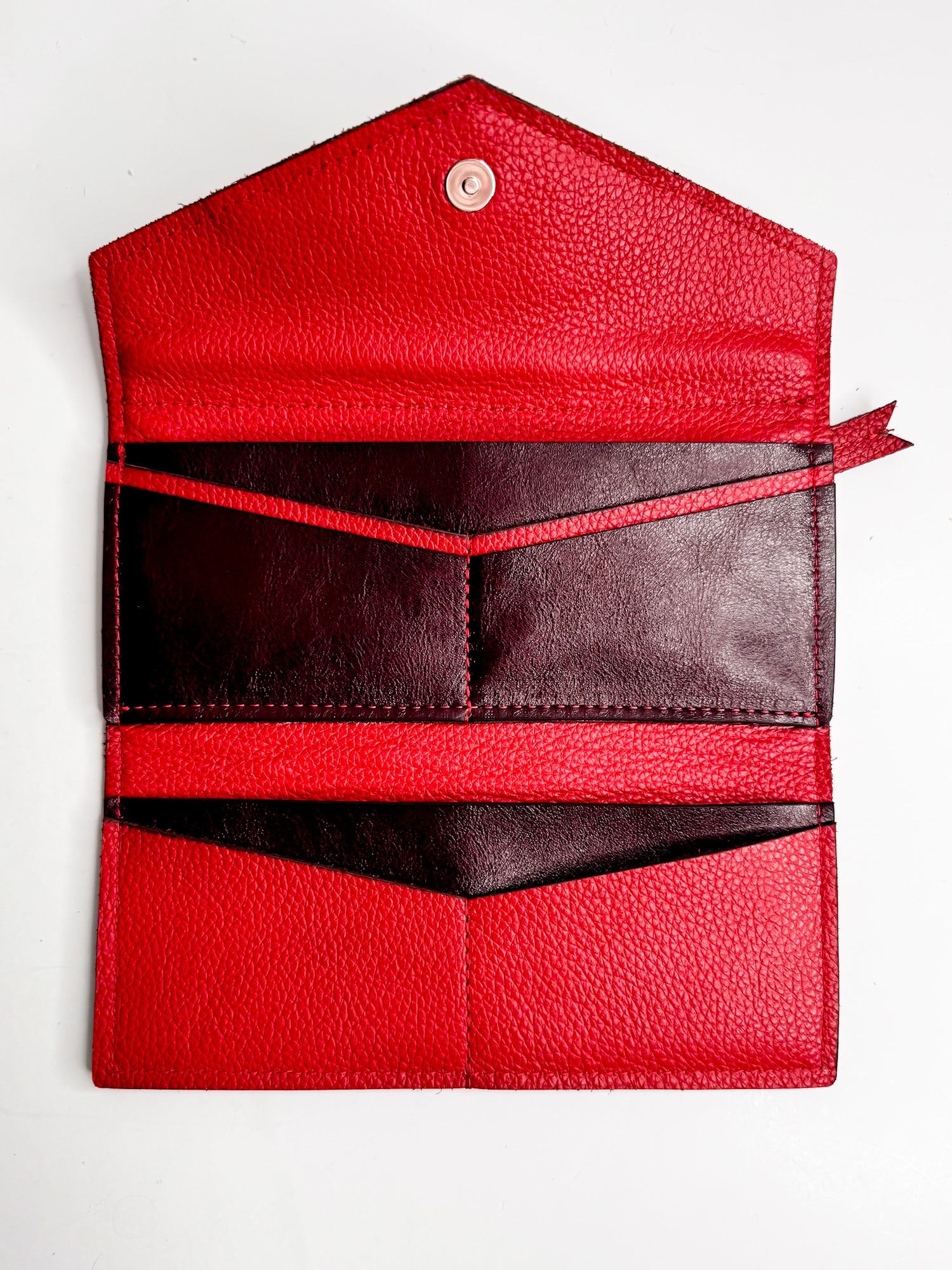 Heart + Hide Collection | Genevieve Wallet | Crimson