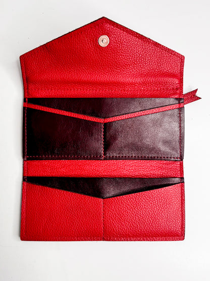 Heart + Hide Collection | Genevieve Wallet | Crimson