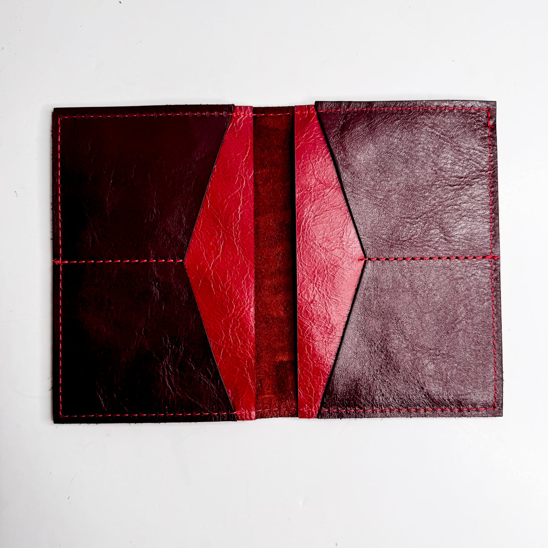Heart + Hide Collection | Passport Capsule Wallet | Wine