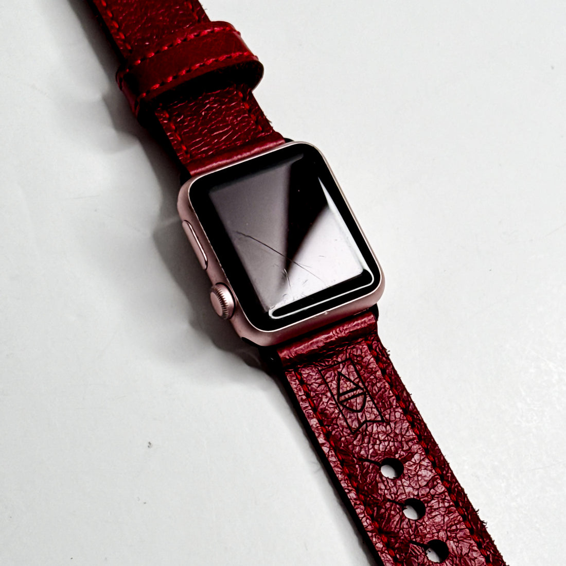 Heart + Hide Collection | Apple Watch Band | Garnet
