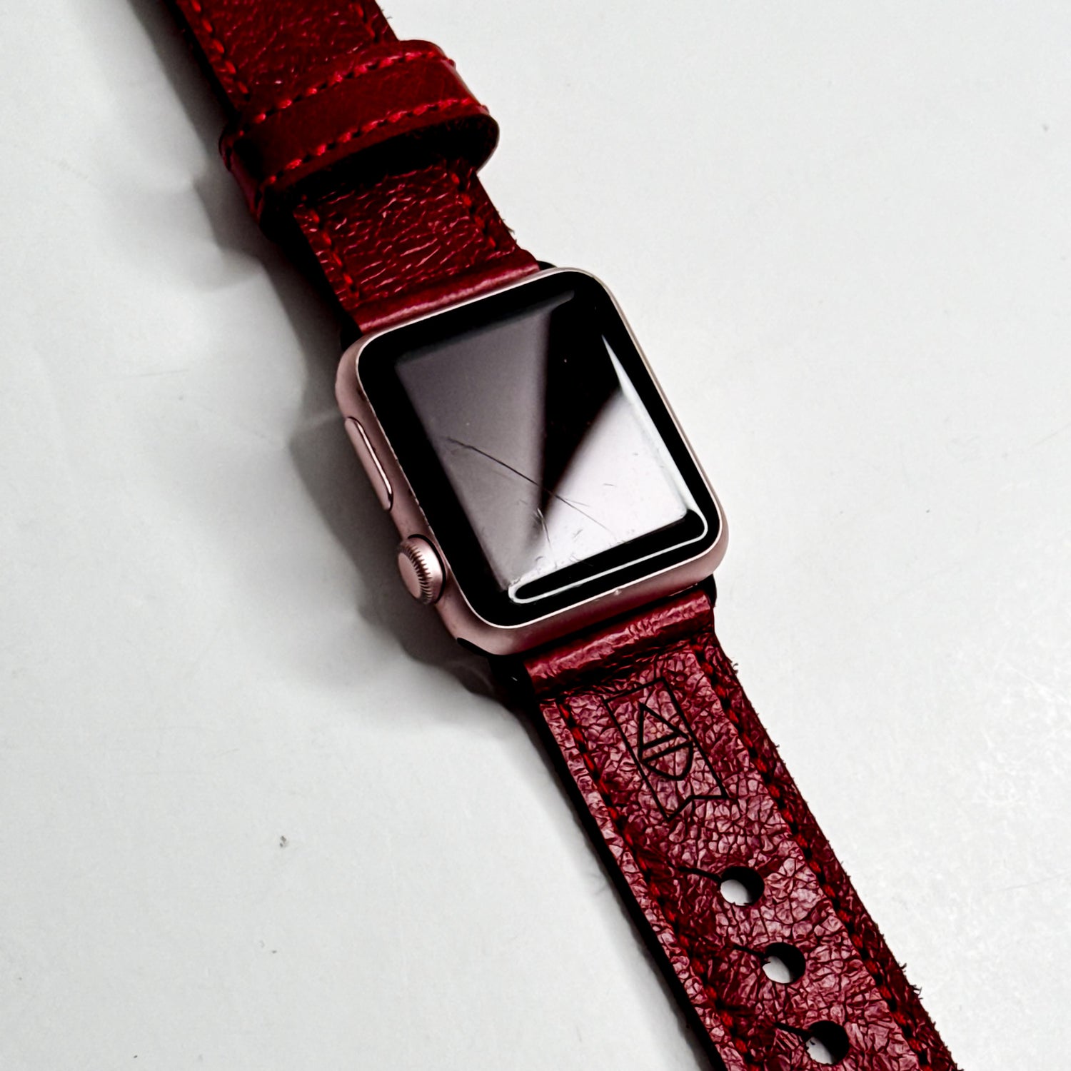 Heart + Hide Collection | Apple Watch Band | Garnet