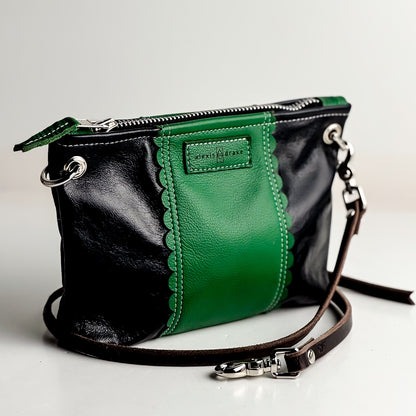 Polished Prep Collection | Tourist Crossbody | Coastal Navy + Boxwood Green