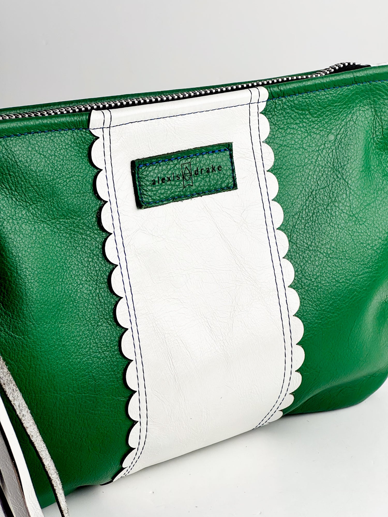 Polished Prep Collection | Jackie Clutch | Boxwood Green + Nantucket White